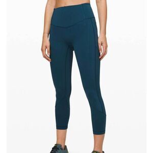 LULULEMON ATHLETICA All The Right Places Crop II "23" In Night Driver Size 4